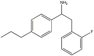 2-(2-fluorophenyl)-1-(4-propylphenyl)ethan-1-amine Struktur