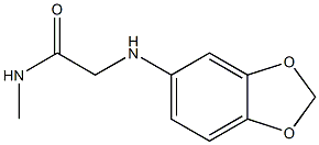 2-(2H-1,3-benzodioxol-5-ylamino)-N-methylacetamide Struktur