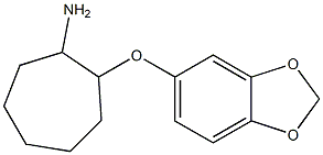 2-(2H-1,3-benzodioxol-5-yloxy)cycloheptan-1-amine Struktur