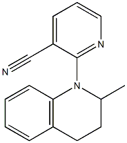 2-(2-methyl-1,2,3,4-tetrahydroquinolin-1-yl)pyridine-3-carbonitrile Struktur