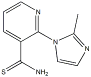 2-(2-methyl-1H-imidazol-1-yl)pyridine-3-carbothioamide Struktur