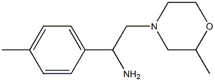 2-(2-methylmorpholin-4-yl)-1-(4-methylphenyl)ethanamine Struktur