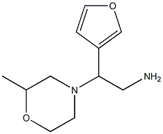 2-(2-methylmorpholin-4-yl)-2-tetrahydrofuran-3-ylethanamine Struktur