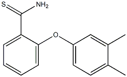 2-(3,4-dimethylphenoxy)benzene-1-carbothioamide Struktur