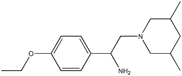 2-(3,5-dimethylpiperidin-1-yl)-1-(4-ethoxyphenyl)ethanamine Struktur