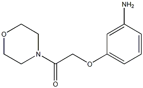 2-(3-aminophenoxy)-1-(morpholin-4-yl)ethan-1-one Struktur