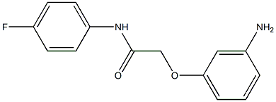 2-(3-aminophenoxy)-N-(4-fluorophenyl)acetamide Struktur