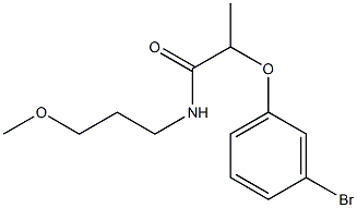 2-(3-bromophenoxy)-N-(3-methoxypropyl)propanamide Struktur