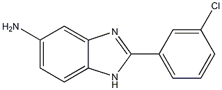 2-(3-chlorophenyl)-1H-1,3-benzodiazol-5-amine Struktur