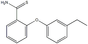 2-(3-ethylphenoxy)benzene-1-carbothioamide Struktur