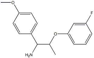 2-(3-fluorophenoxy)-1-(4-methoxyphenyl)propan-1-amine Struktur