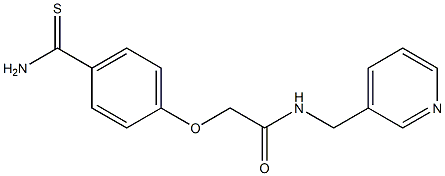 2-(4-carbamothioylphenoxy)-N-(pyridin-3-ylmethyl)acetamide Struktur