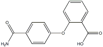 2-(4-carbamoylphenoxy)benzoic acid Struktur