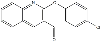 2-(4-chlorophenoxy)quinoline-3-carbaldehyde Struktur