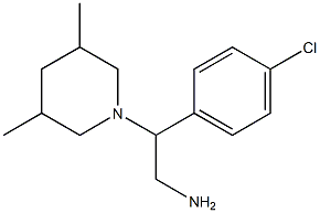 2-(4-chlorophenyl)-2-(3,5-dimethylpiperidin-1-yl)ethan-1-amine Struktur