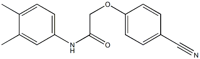 2-(4-cyanophenoxy)-N-(3,4-dimethylphenyl)acetamide Struktur