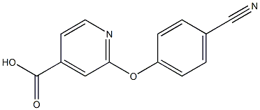 2-(4-cyanophenoxy)pyridine-4-carboxylic acid Struktur