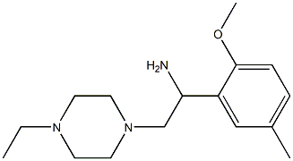 2-(4-ethylpiperazin-1-yl)-1-(2-methoxy-5-methylphenyl)ethanamine Struktur