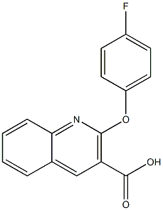 2-(4-fluorophenoxy)quinoline-3-carboxylic acid Struktur