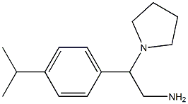 2-(4-isopropylphenyl)-2-pyrrolidin-1-ylethanamine Struktur