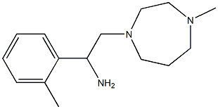 2-(4-methyl-1,4-diazepan-1-yl)-1-(2-methylphenyl)ethan-1-amine Struktur