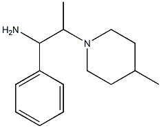 2-(4-methylpiperidin-1-yl)-1-phenylpropan-1-amine Struktur