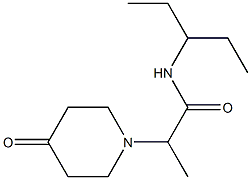 2-(4-oxopiperidin-1-yl)-N-(pentan-3-yl)propanamide Struktur