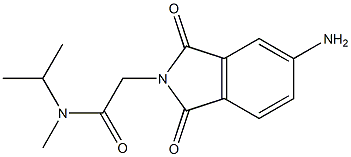 2-(5-amino-1,3-dioxo-2,3-dihydro-1H-isoindol-2-yl)-N-methyl-N-(propan-2-yl)acetamide Struktur