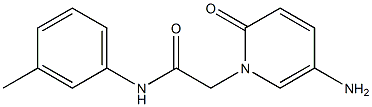 2-(5-amino-2-oxo-1,2-dihydropyridin-1-yl)-N-(3-methylphenyl)acetamide Struktur