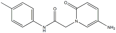 2-(5-amino-2-oxo-1,2-dihydropyridin-1-yl)-N-(4-methylphenyl)acetamide Struktur