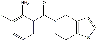 2-(6,7-dihydrothieno[3,2-c]pyridin-5(4H)-ylcarbonyl)-6-methylaniline Struktur