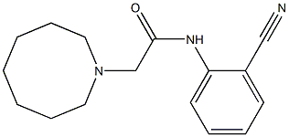 2-(azocan-1-yl)-N-(2-cyanophenyl)acetamide Struktur