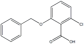 2-(benzyloxy)-6-chlorobenzoic acid Struktur