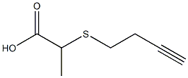 2-(but-3-ynylthio)propanoic acid Struktur