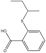 2-(butan-2-ylsulfanyl)benzoic acid Struktur