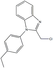 2-(chloromethyl)-1-(4-ethylphenyl)-1H-1,3-benzodiazole Struktur