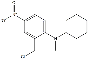 2-(chloromethyl)-N-cyclohexyl-N-methyl-4-nitroaniline Struktur