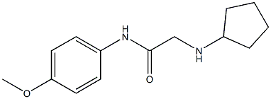 2-(cyclopentylamino)-N-(4-methoxyphenyl)acetamide Struktur