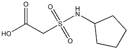 2-(cyclopentylsulfamoyl)acetic acid Struktur