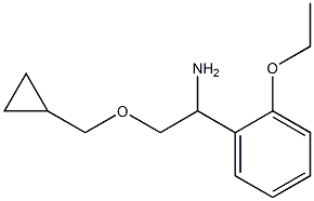 2-(cyclopropylmethoxy)-1-(2-ethoxyphenyl)ethan-1-amine Struktur