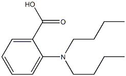 2-(dibutylamino)benzoic acid Struktur