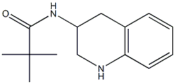 2,2-dimethyl-N-(1,2,3,4-tetrahydroquinolin-3-yl)propanamide Struktur