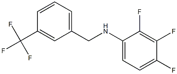 2,3,4-trifluoro-N-{[3-(trifluoromethyl)phenyl]methyl}aniline Struktur