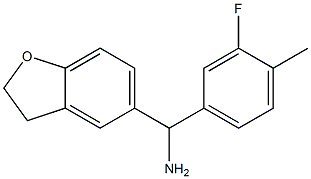 2,3-dihydro-1-benzofuran-5-yl(3-fluoro-4-methylphenyl)methanamine Struktur