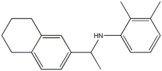 2,3-dimethyl-N-[1-(5,6,7,8-tetrahydronaphthalen-2-yl)ethyl]aniline Struktur