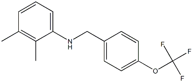 2,3-dimethyl-N-{[4-(trifluoromethoxy)phenyl]methyl}aniline Struktur