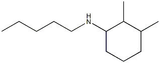 2,3-dimethyl-N-pentylcyclohexan-1-amine Struktur