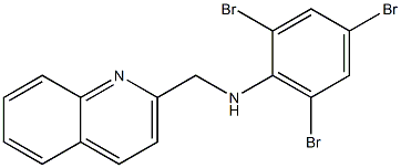 2,4,6-tribromo-N-(quinolin-2-ylmethyl)aniline Struktur