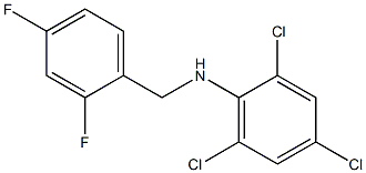 2,4,6-trichloro-N-[(2,4-difluorophenyl)methyl]aniline Struktur