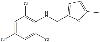 2,4,6-trichloro-N-[(5-methylfuran-2-yl)methyl]aniline Struktur